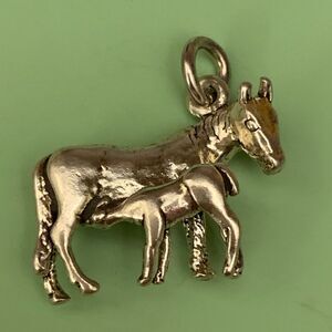 Horse and Colt Sterling Silver Jewelry Charm #western #farm